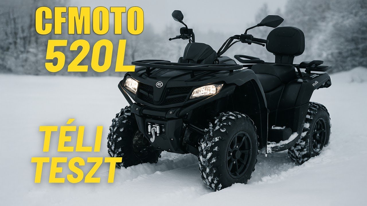 CFMOTO 520 nem ismer határokat!Április 11 és még mindig HÓ!?