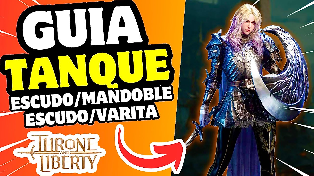GUÍA TANQUE PVP/PVE ESCUDO/MANDOBLE/VARITA 🤩 (BUILD, COMBOS, HABILIDADES, ETC) THRONE AND LIBERTY 🔥
