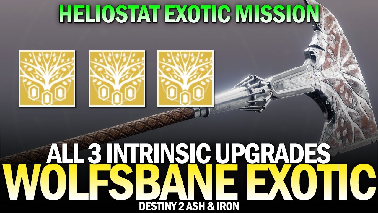 How To Get All 3 Intrinsics Exotic Wolfsbane Sword (Heliostat Exotic Mission) [Destiny 2]