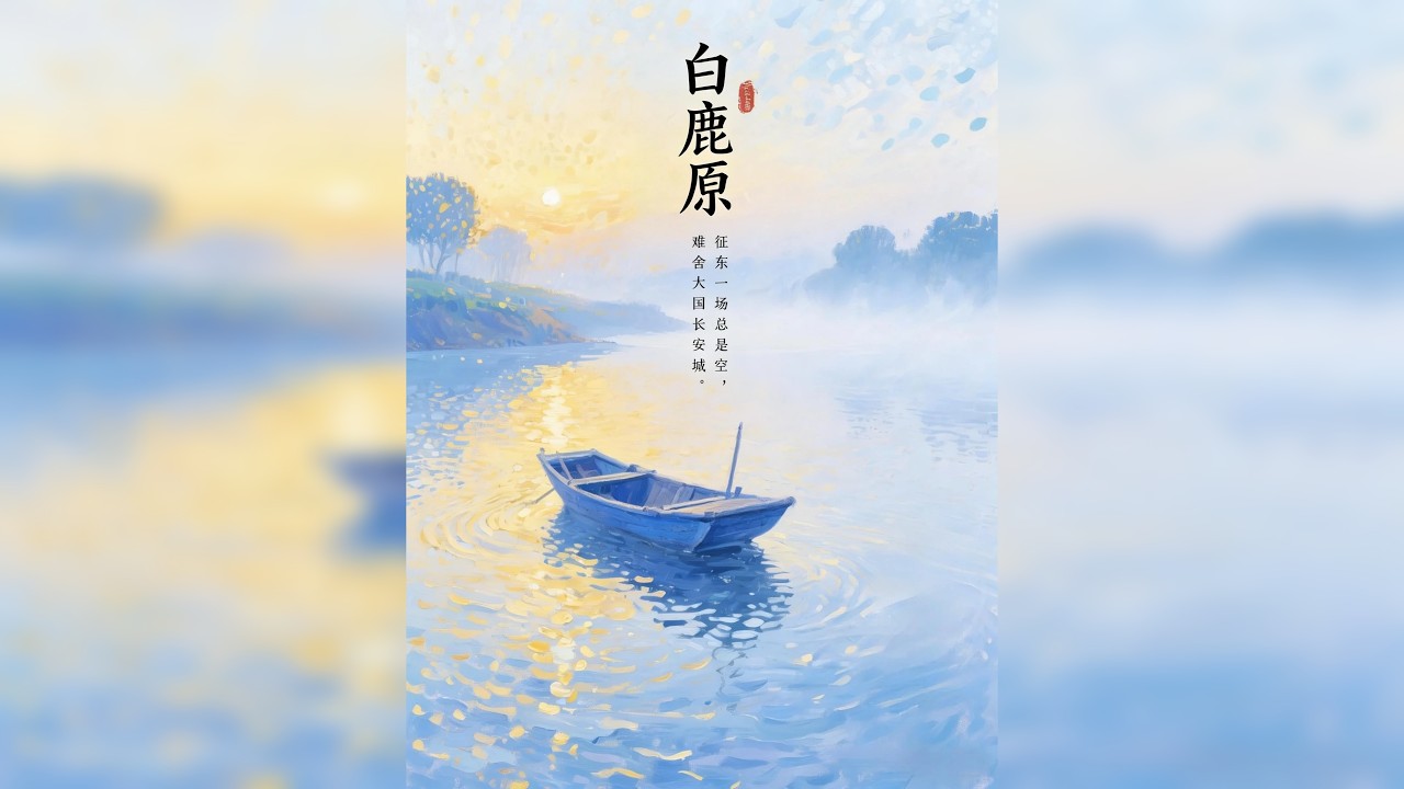 睡前听完一本书，今天我们读——《白鹿原》 他守了一辈子祠堂，守到儿子跪在门外也不回头。田小娥用命换那一点点好日子，到死也没等到。原还是那条原，人却换了一茬又一茬。白鹿没来过，可心里那点不肯灭的光，有人