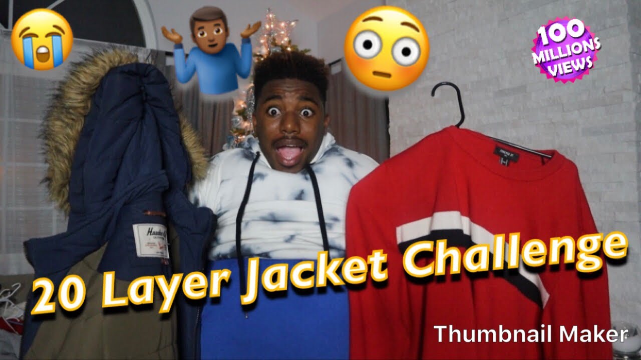 20 Layer Jacket Challenge😭🤷🏾&zwj;♂️ (Vlogmas Day 12)
