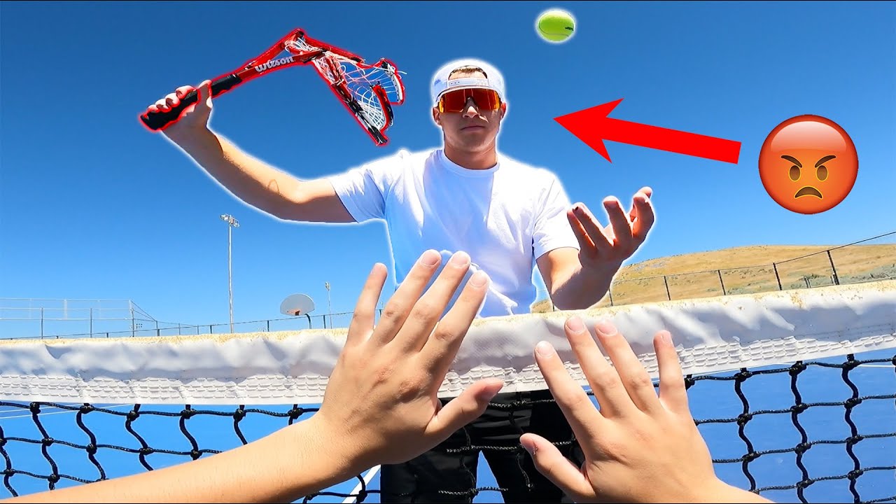 Escape From Angry Tennis Player! POV Chase