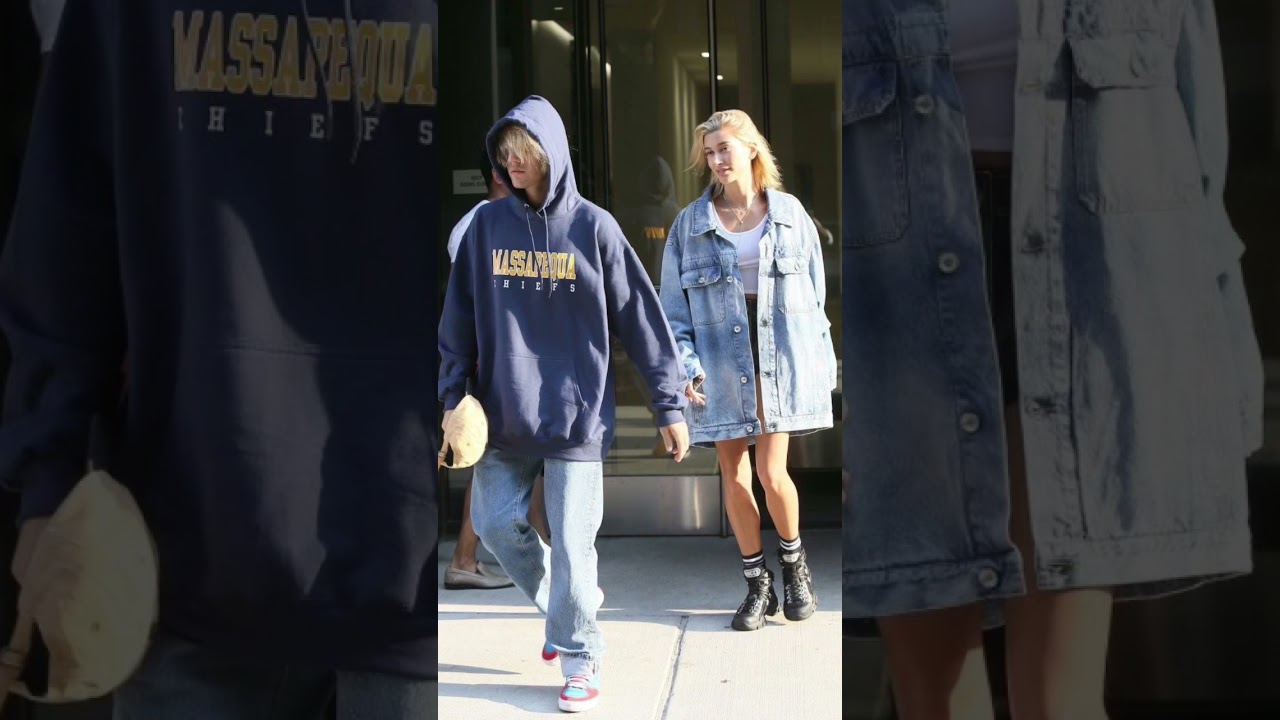 Justin Bieber and Hailey Bieber holding hands moment