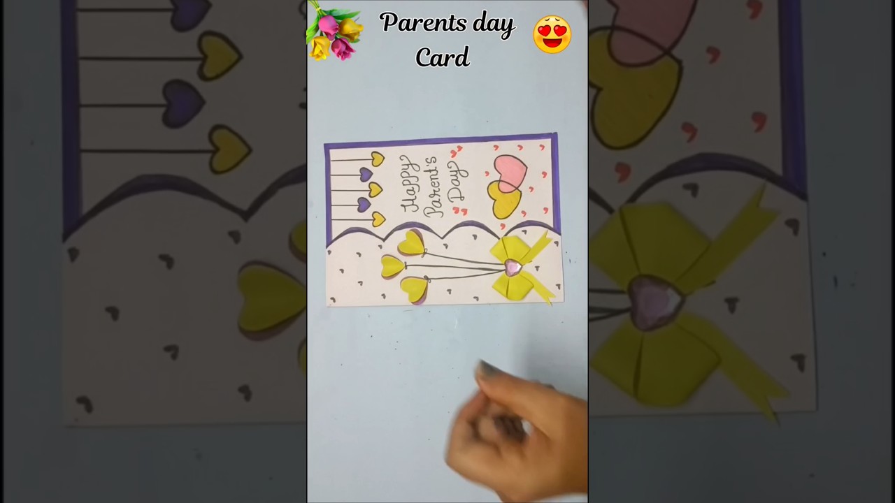 Cute Parents day card making ideas#shorts#parentsday#parentsdaycard2025#trending#diy#greetingcards