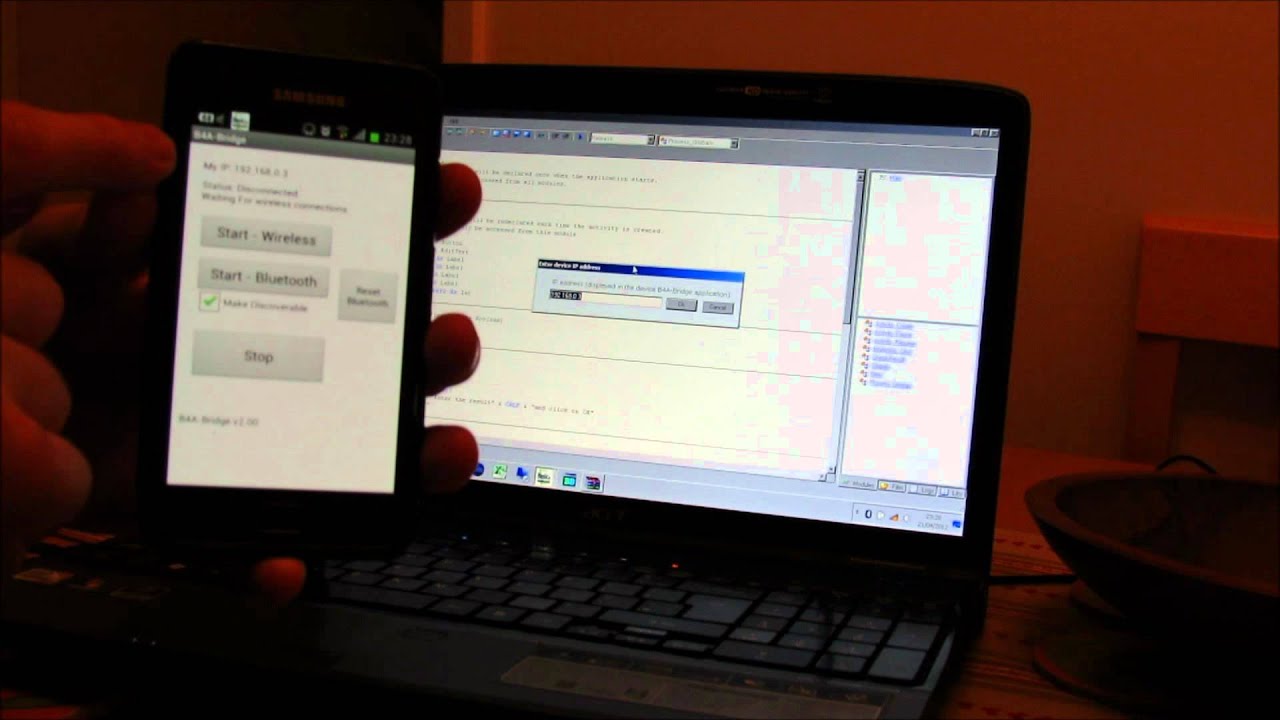 Basic4android B4A Bridge Wi-Fi Demo