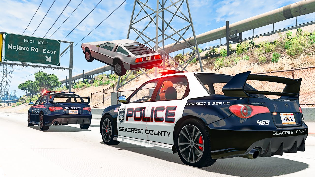 Police Car Chases #47 - BeamNG DRIVE | SmashChan