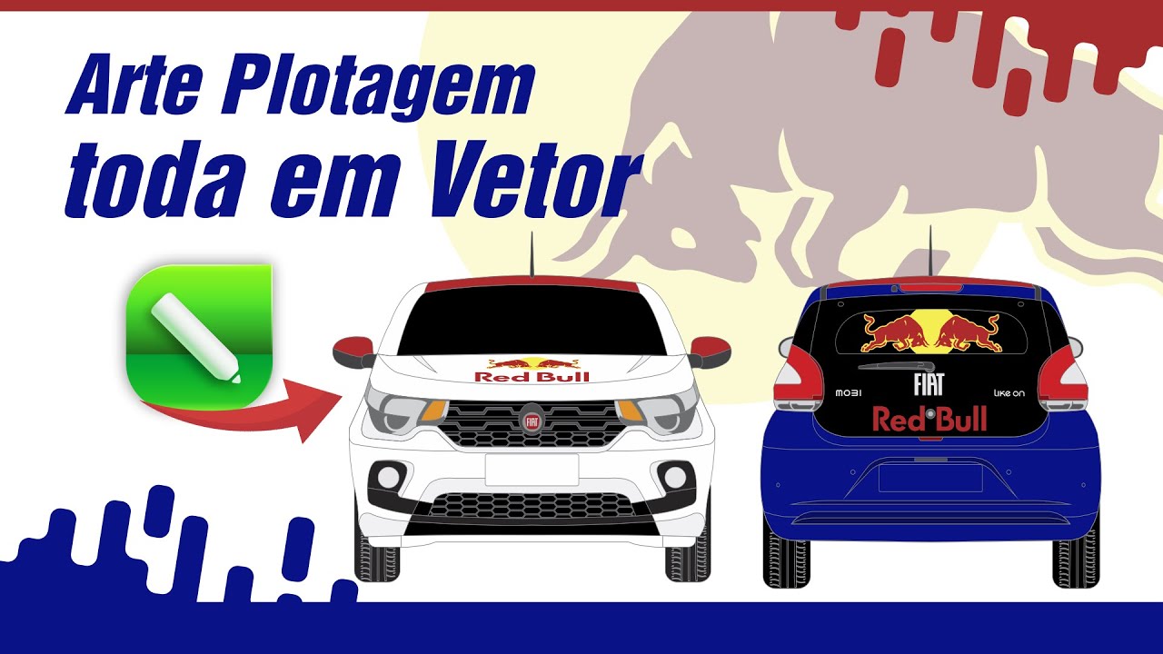 Como fazer arte plotagem de carros em vetor no Corel, Adesivo para carros [Envelopamento automotivo]