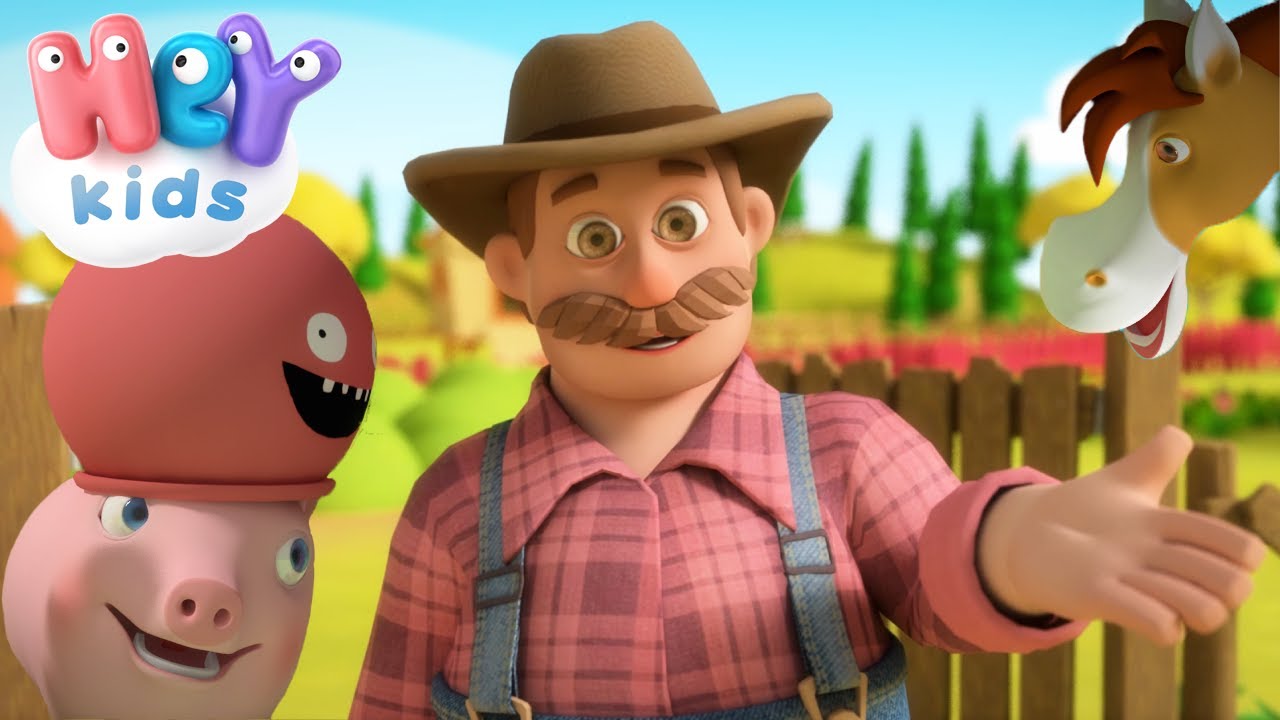 My Old Uncle Has A Farm 👨‍🌾 Songs for Toddlers | HeyKids - Nursery Ryhmes