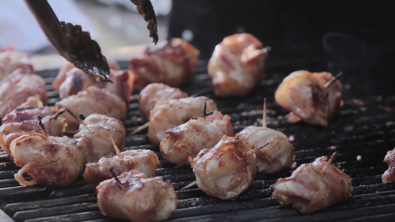 Bacon wrapped gator bites Grillin' & Chillin' with Joe