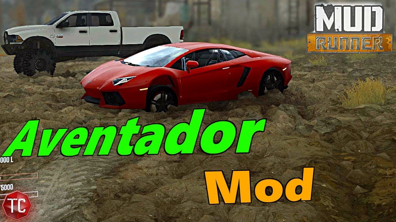 SpinTires MudRunner Mods: Lamborghini Aventador