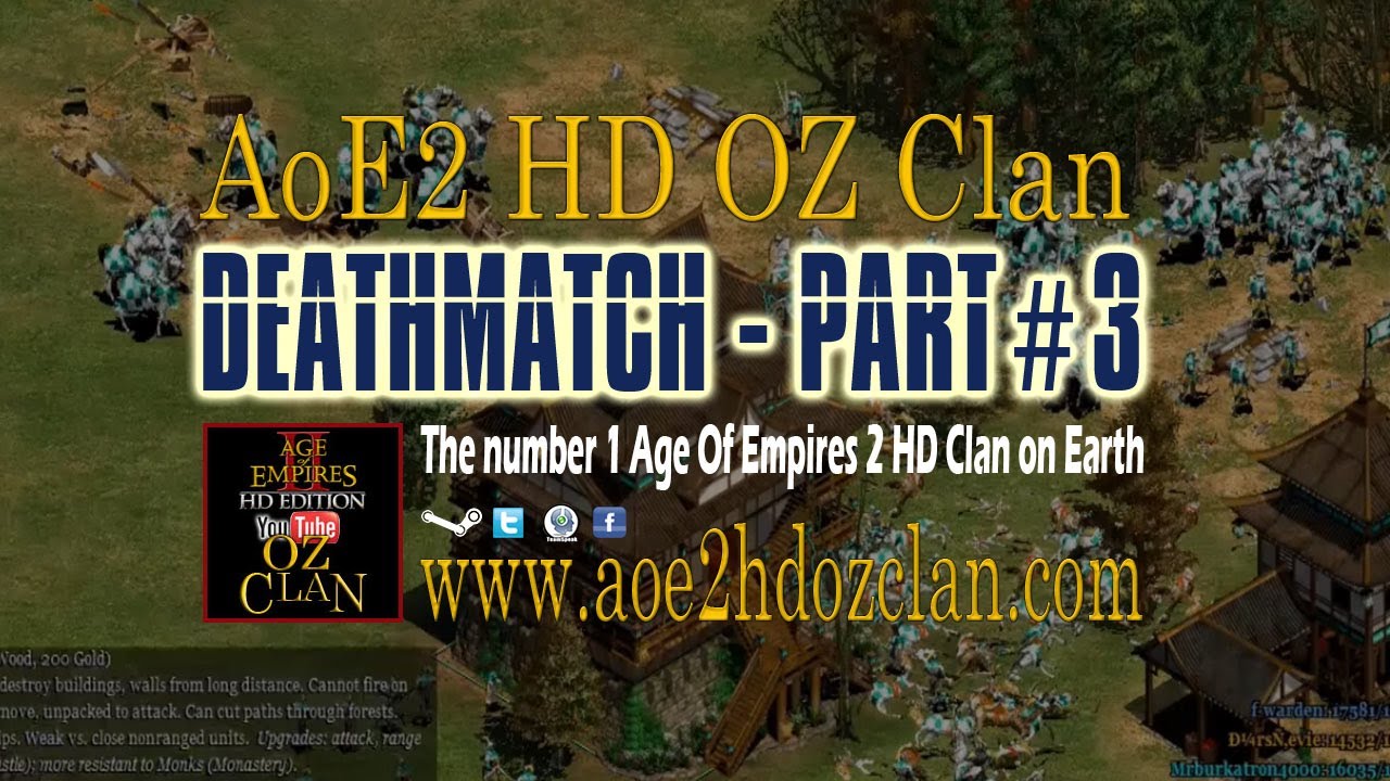 Deathmatch - Part # 3 - It's Getting Hectic! - AoE2HD (Mrburkatron4000 - AoE2 HD OZ Clan Member)