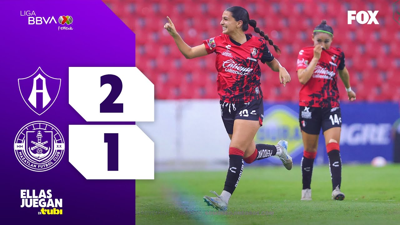 ATLAS 2-1MAZATLÁN | RESUMEN | LIGA MX FEMENIL | APERTURA 2025 | JORNADA 9