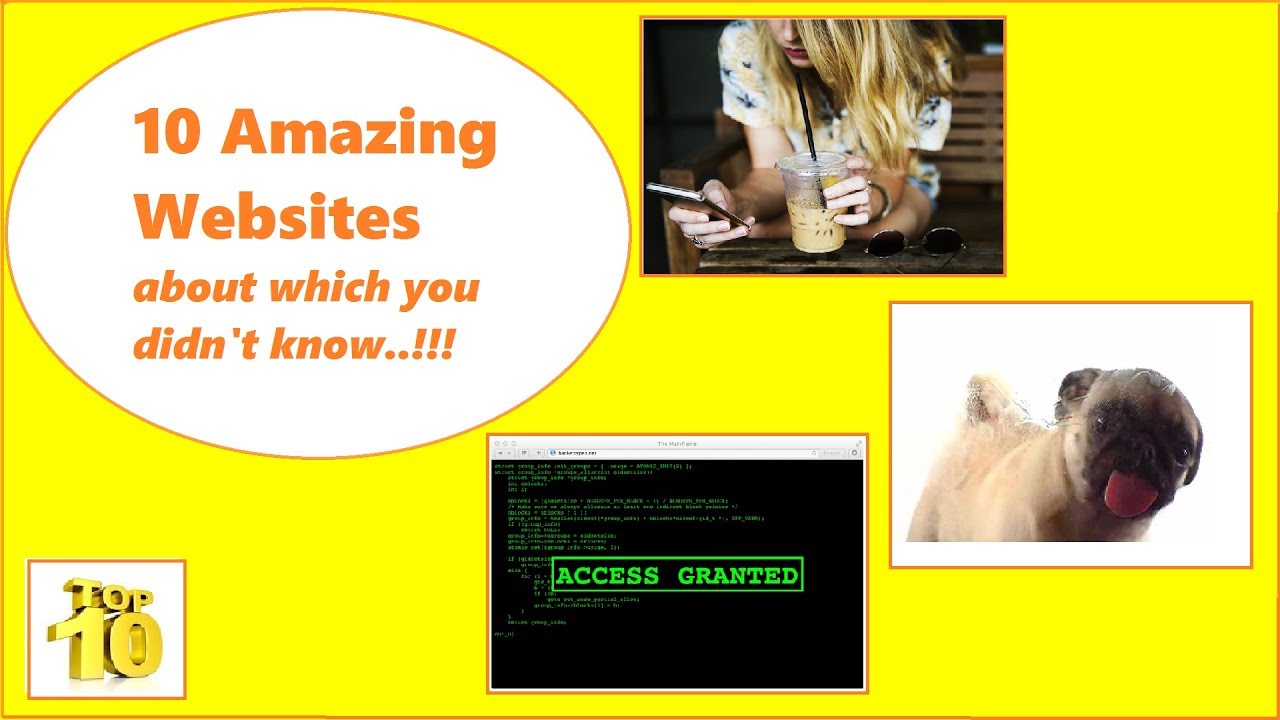 Top 10 AMAZING WEBSITES ABOUT WHICH YOU DON'T KNOW