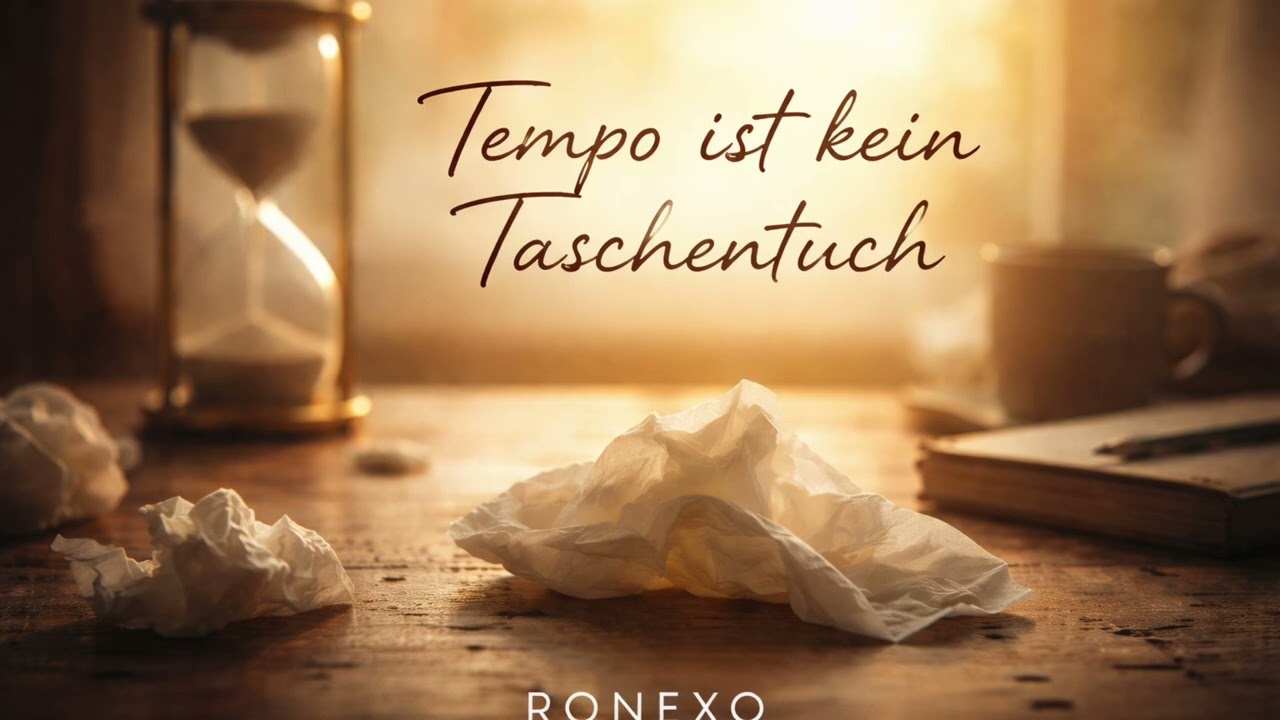 Tempo ist kein Taschentuch - der Song der Hoffnung macht | RONEXO