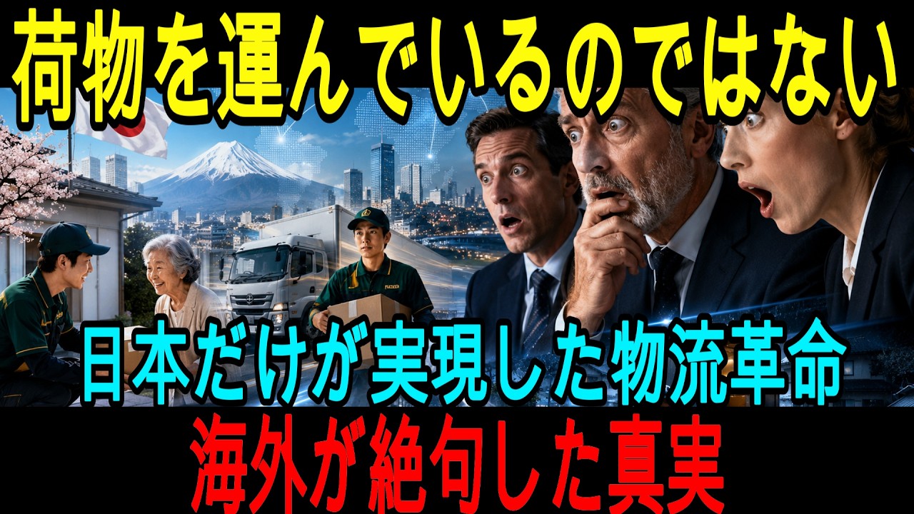【海外の反応】「99％なんて絶対ウソだ」日本の物流を嘲笑した世界の専門家たちが、調査後に言葉を失った理由