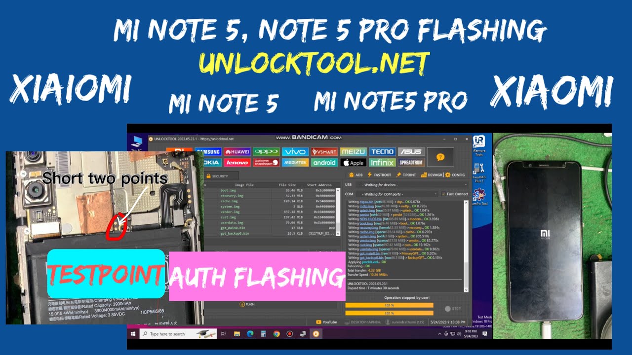Mi note 5 pro Mi note 5 flashing with unlocktool #ibypassnepal #unlocktool #androidandiosfix