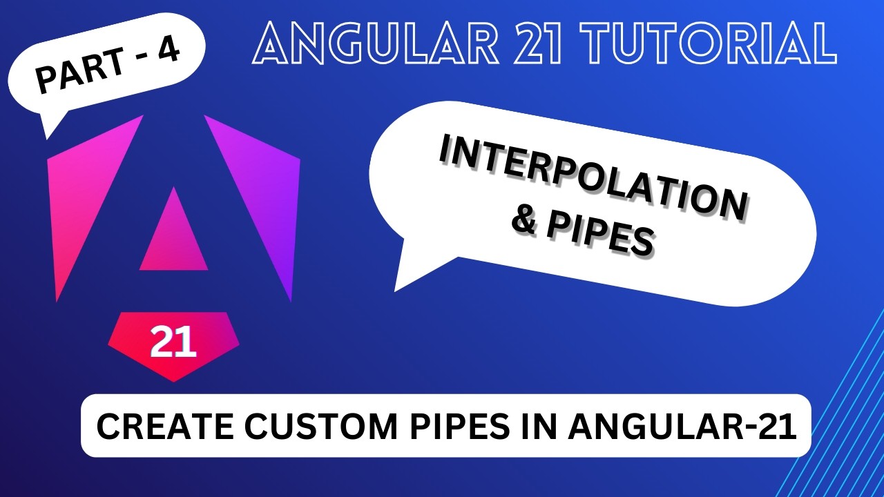 Урок по Angular 21, часть 4 &ndash; Встроенные пайпы, пользовательские пайпы и интерполяция (подходит д...