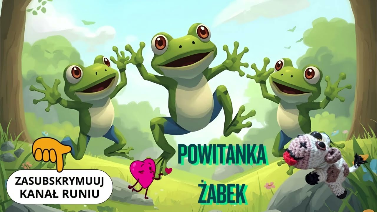 🐸POWITANKA ŻABEK🐸piosenka na powitanie dla dzieci 🐸