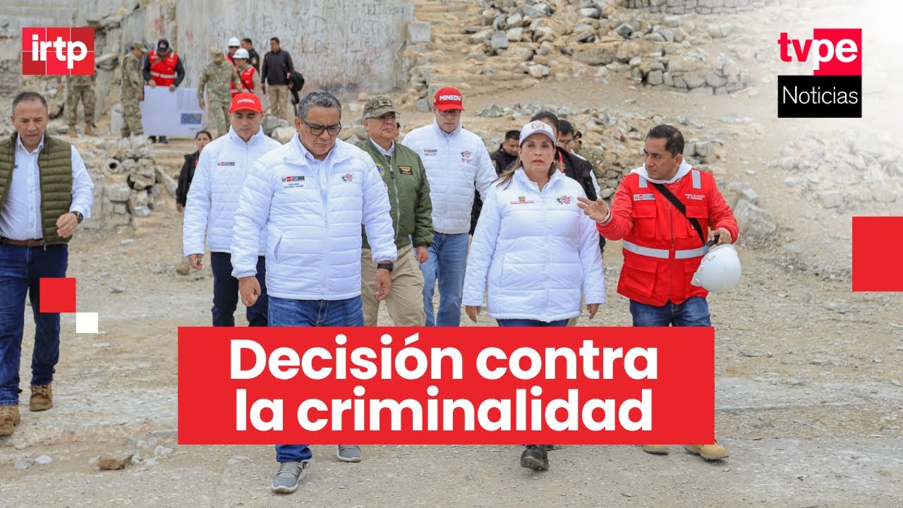 Presidenta Boluarte evalúa construcción del penal El Frontón para delincuentes de alta peligrosidad