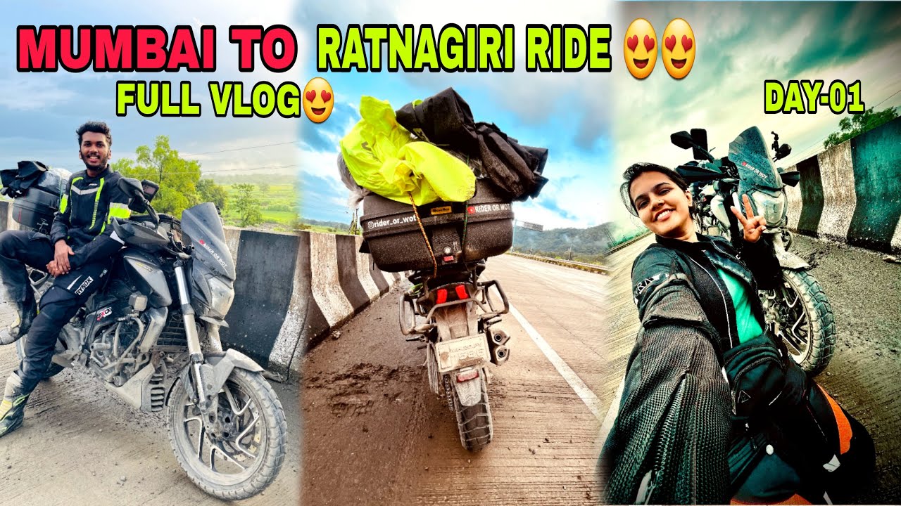 Mumbai to Ratnagiri Bike Riding😍| Episode- 1| मुंबई से रत्नागिरी तक का सफर Bike से किया | Full Vlog