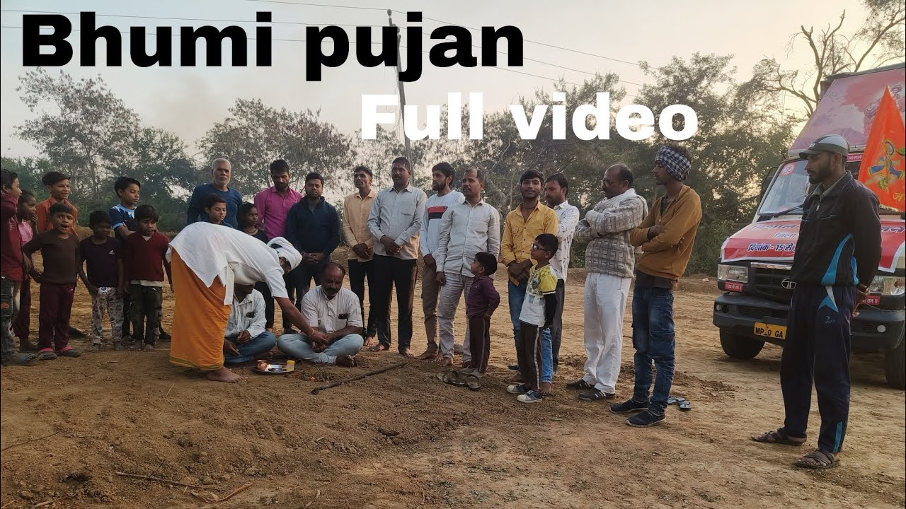 Bhumi pujan 👍 || samsan ghat bana graund 