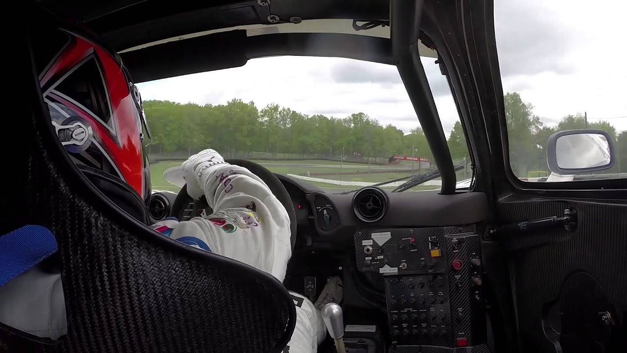 BMW Driver Bill Auberlen drives the McLaren F1 GTR at Mid-Ohio - In car