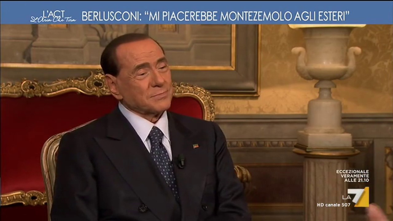 Berlusconi: 'Io come Trump? Sciocchezze. Di lui mi piace soprattutto Melania'