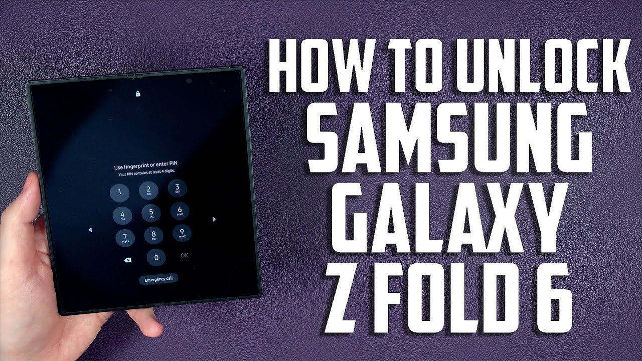 Как разблокировать Samsung Galaxy Z Fold 6