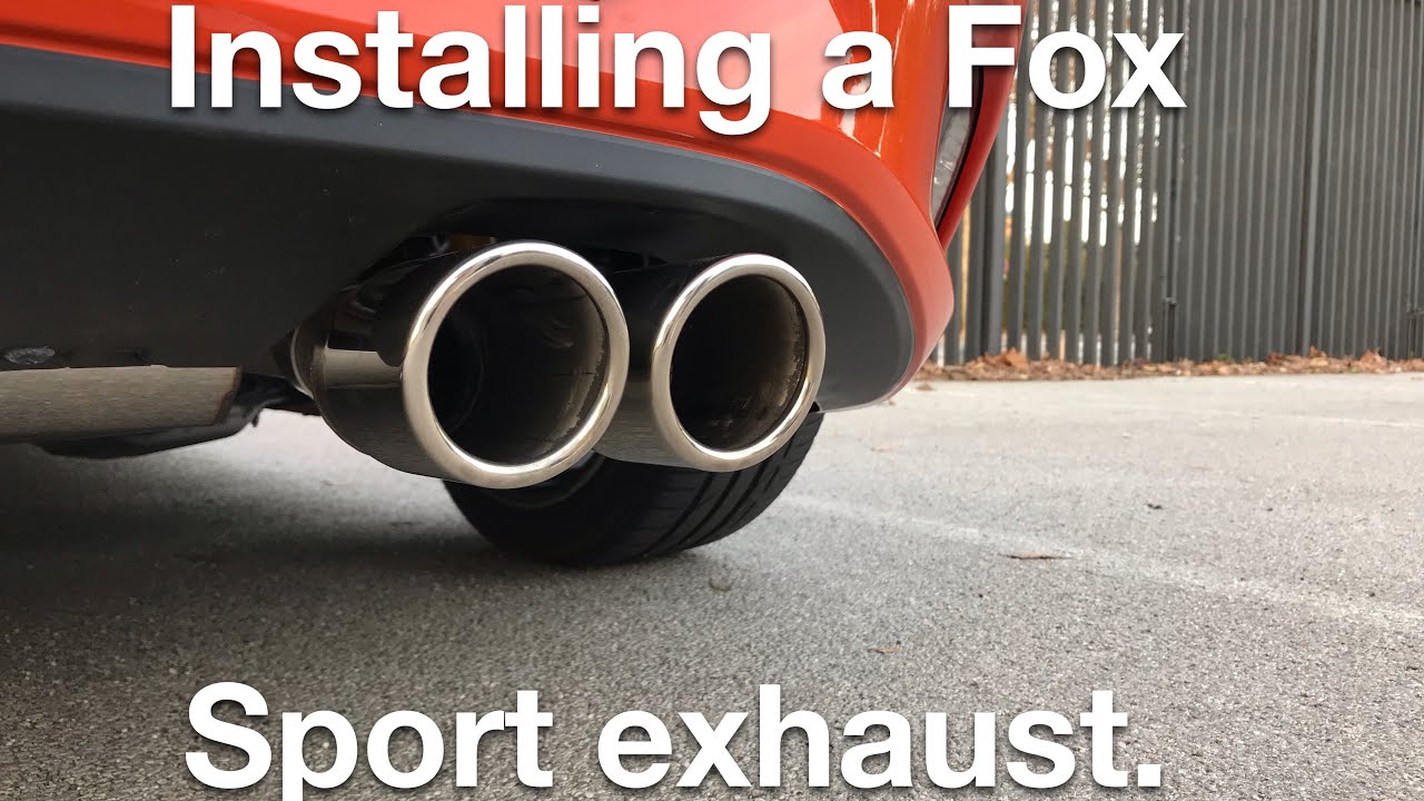 Installing a Fox exhaust on a Mazda mx5 nd