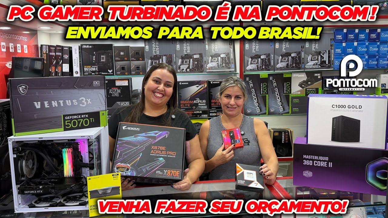 PC GAMER TURBINADO É NA PONTOCOM INFORMÁTICA!