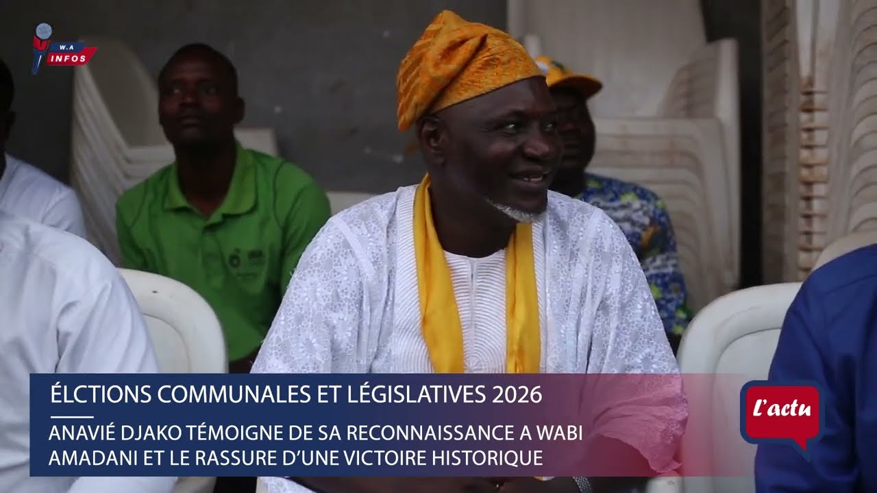 ÉLECTIONS 2026 || ANAVIÉ DJAKO TÉMOIGNE DE SA RECONNAISSANCE À WABI AMADANI ET LE RASSURE...
