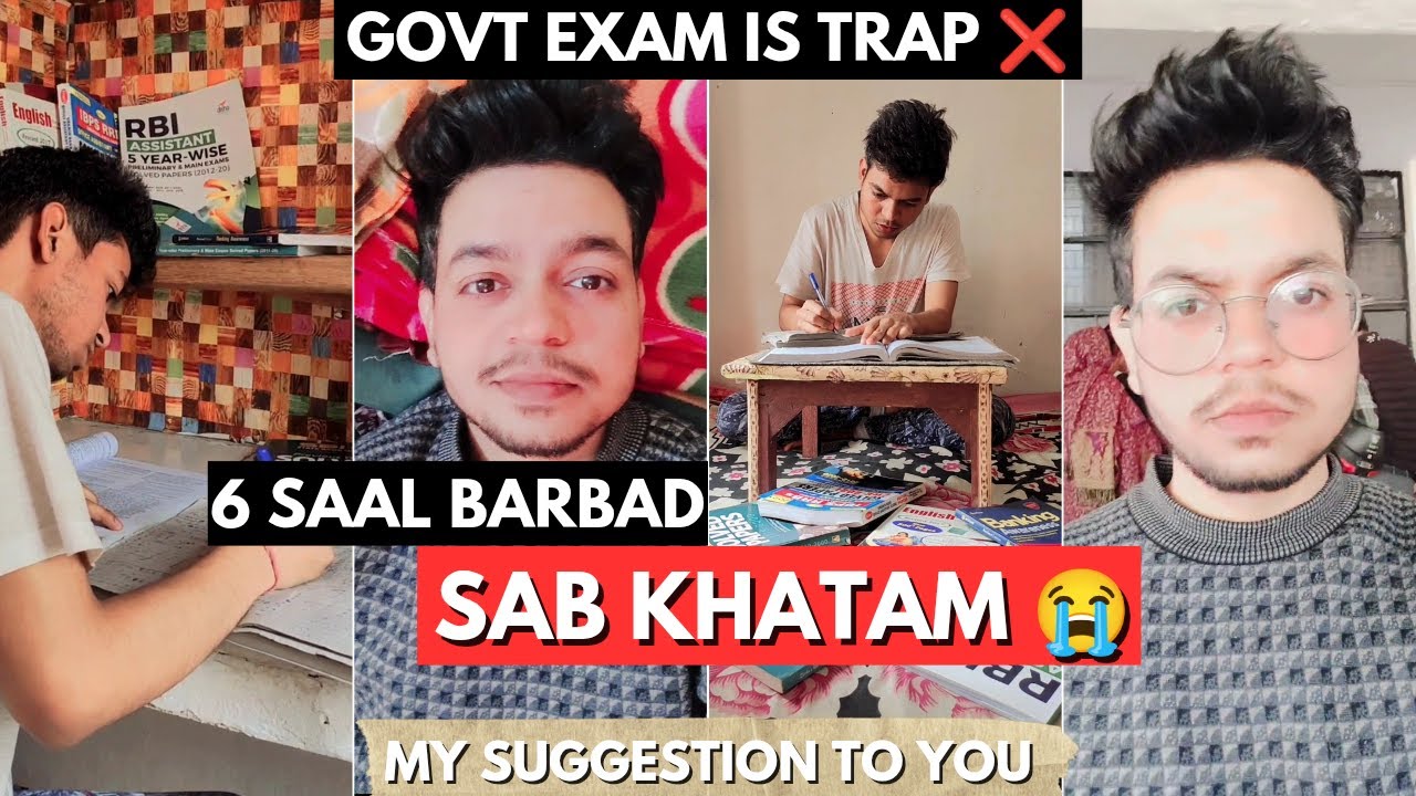 My 6 Years Bank Exam Struggle | No career | I left preparation SSC/BANK Exams failure trap