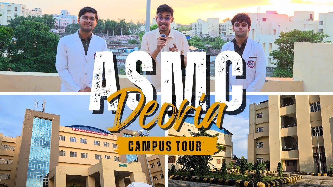 ASMC DEORIA🩺 | CAMPUS TOUR | Hostel, Library and More | #asmcdeoria #mbbs #campustour #neet #college