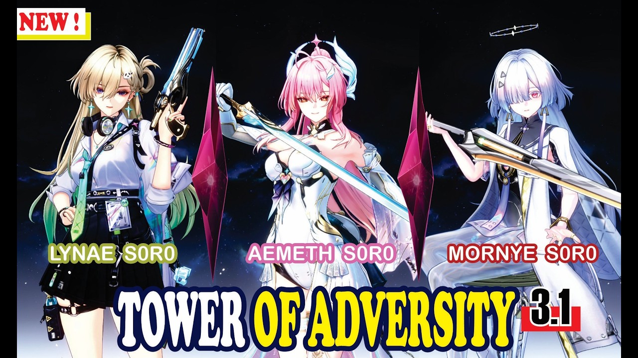 F2P PLAYER | AEMETH S0R0 - LYNAE S0R0 - MORNYE S0R0 | TOWER OF ADVERSITY 3.1 - HAZARD TOWER