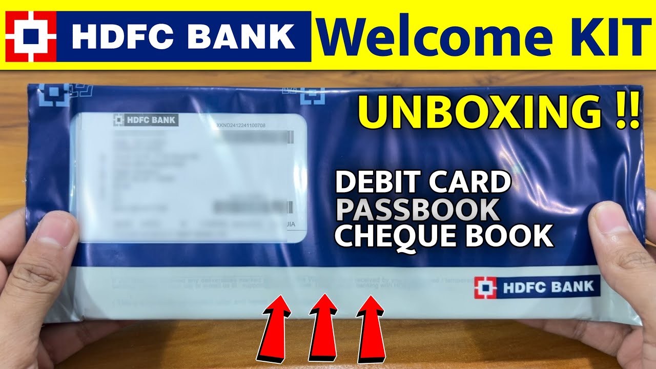 HDFC Welcome Kit Unboxing 2025 | HDFC Bank Account Opening Online | Debit Card | Passbook | Cheque
