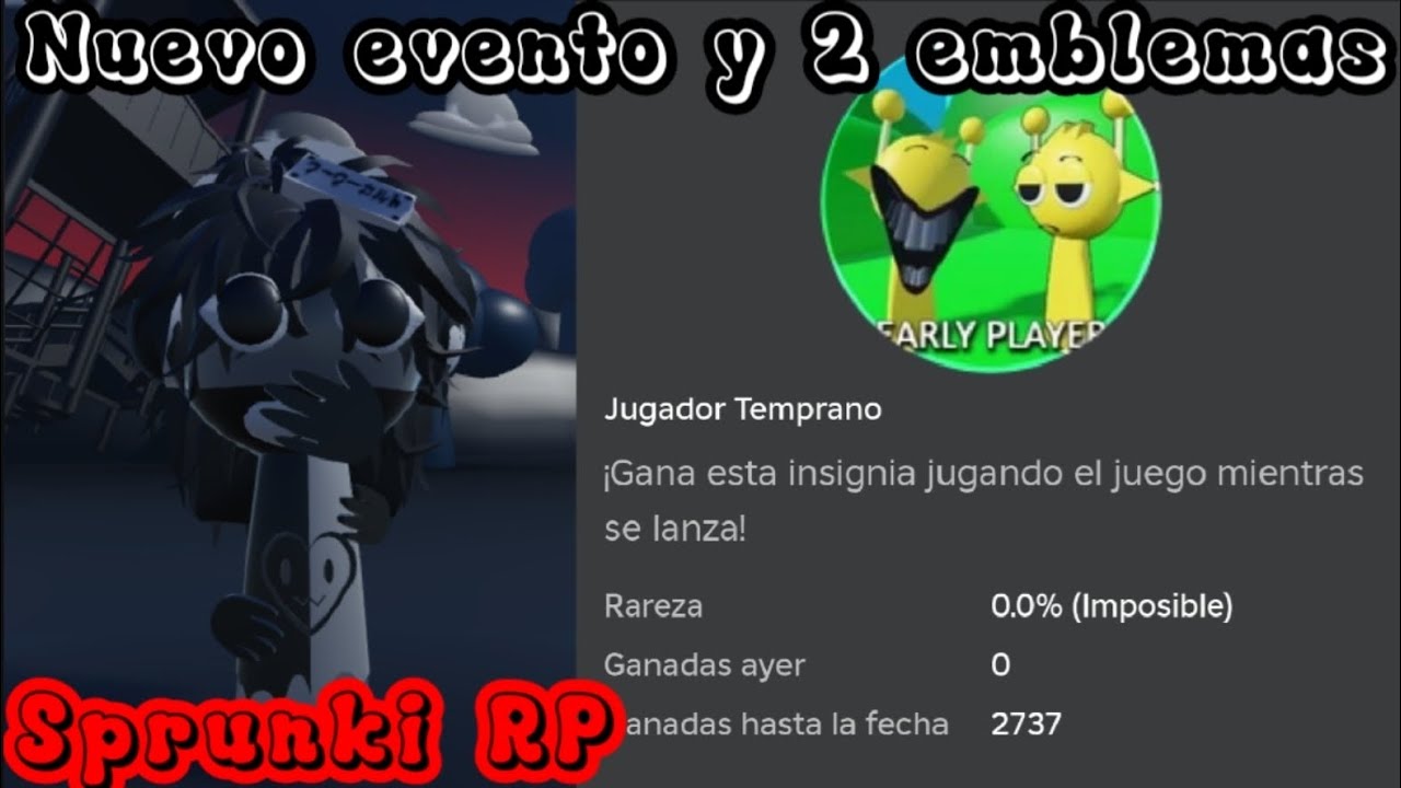 Nuevo evento y 2 nuevos emblemas en SPRUNKI RP ANIMATION