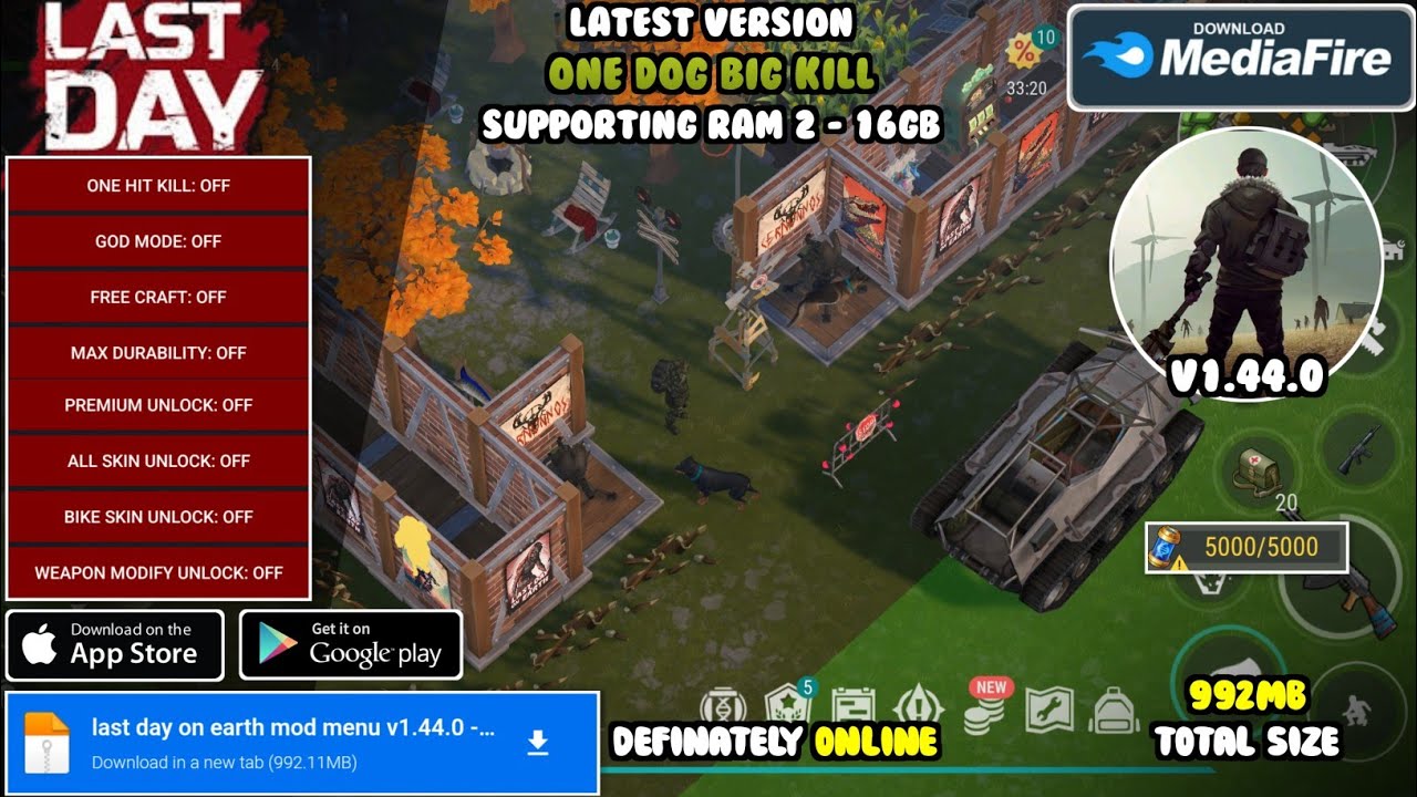 last day on earth mod menu v1.44.0 | new update, settlement hack, fast travel & valentine rush event