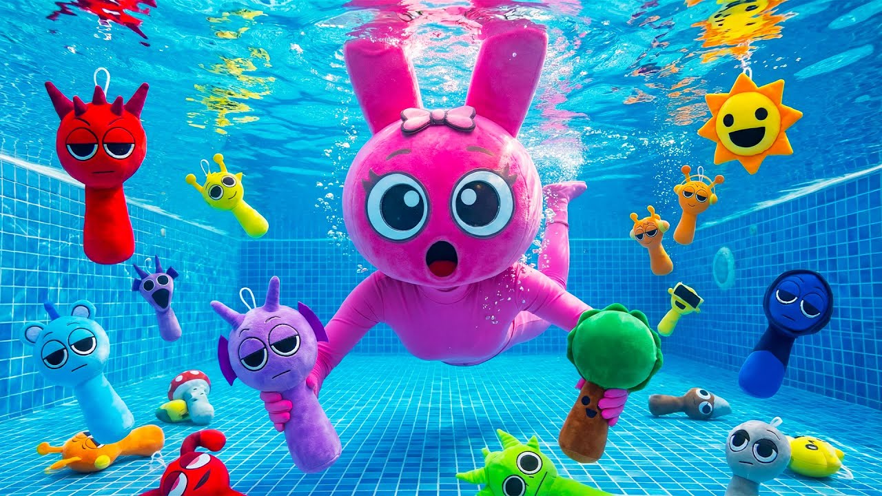 Nobody Saw This Coming 😲 Pinki Found Sprunki in the Pool!