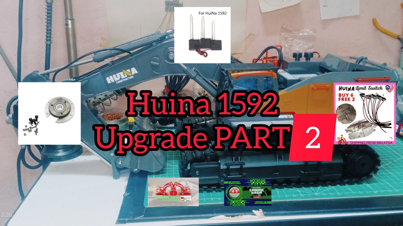 Huina 1592 - Upgrade - Servo - Limit Switch - Aloy Retory (Part 2)