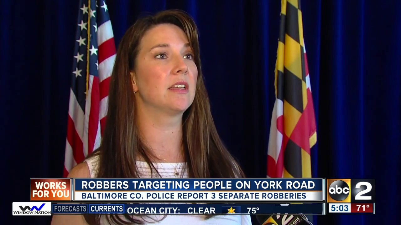 Robbers target people walking on York Road in Baltimore