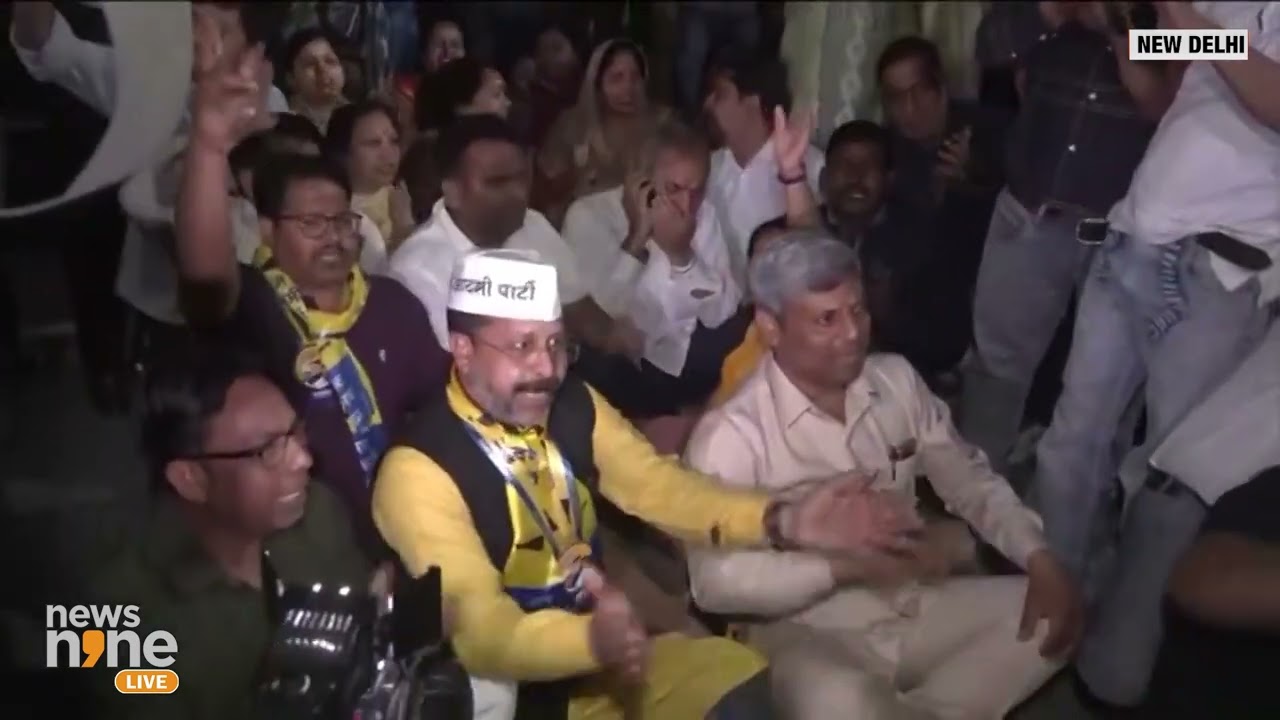 Protest Against ED Raid at Arvind Kejriwal's Residence | News9 (Big Breaking)