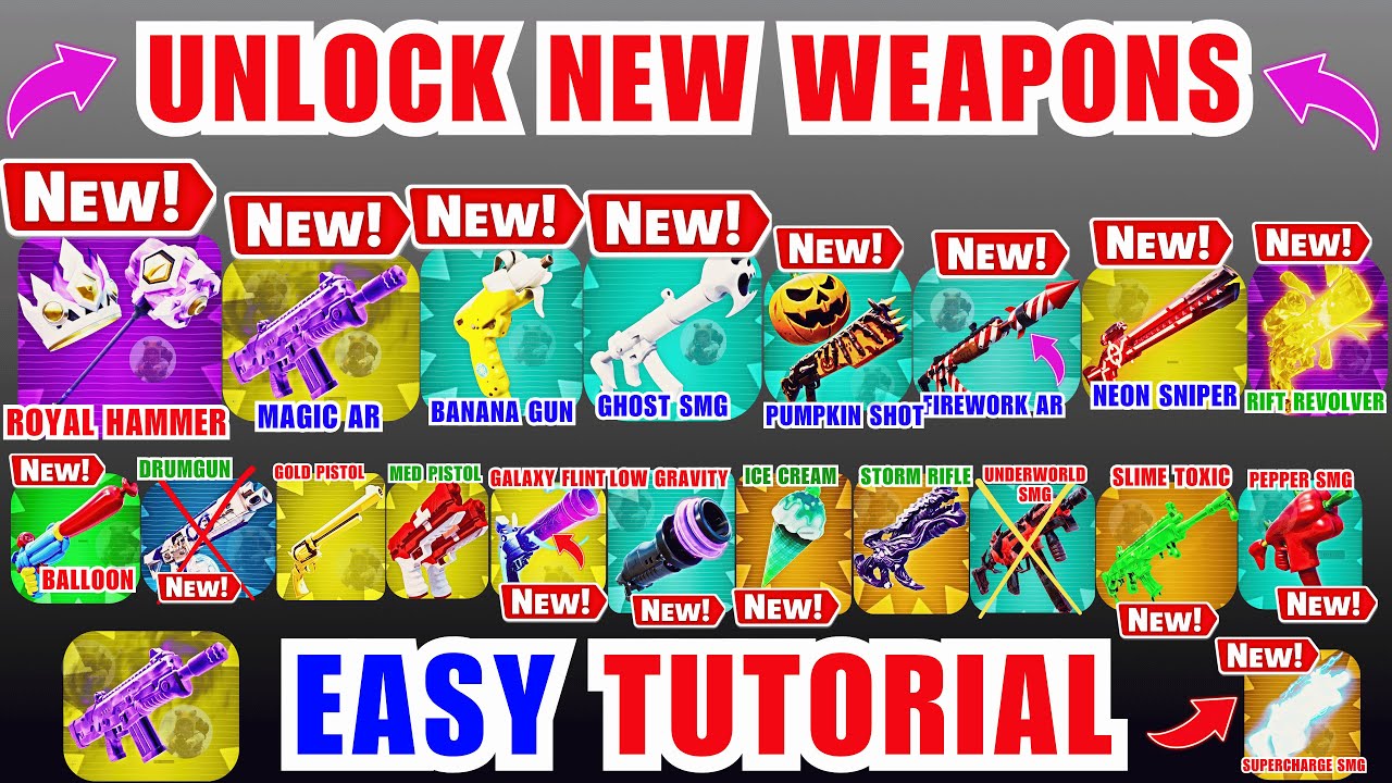 how to get every secret in 1v1 with every gun fortnite (NEW TUTORIAL) PART 3