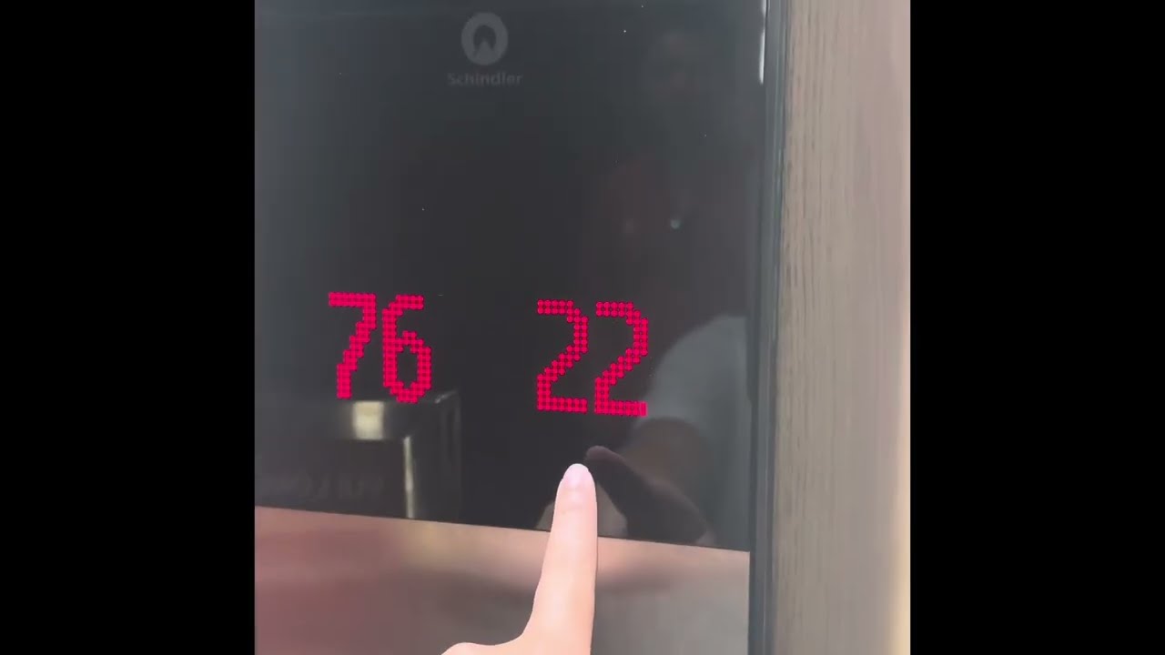 LOUD BEEPER! Schindler ￼High speed elevators at Landmark 81 Ho chi minh city vietnam