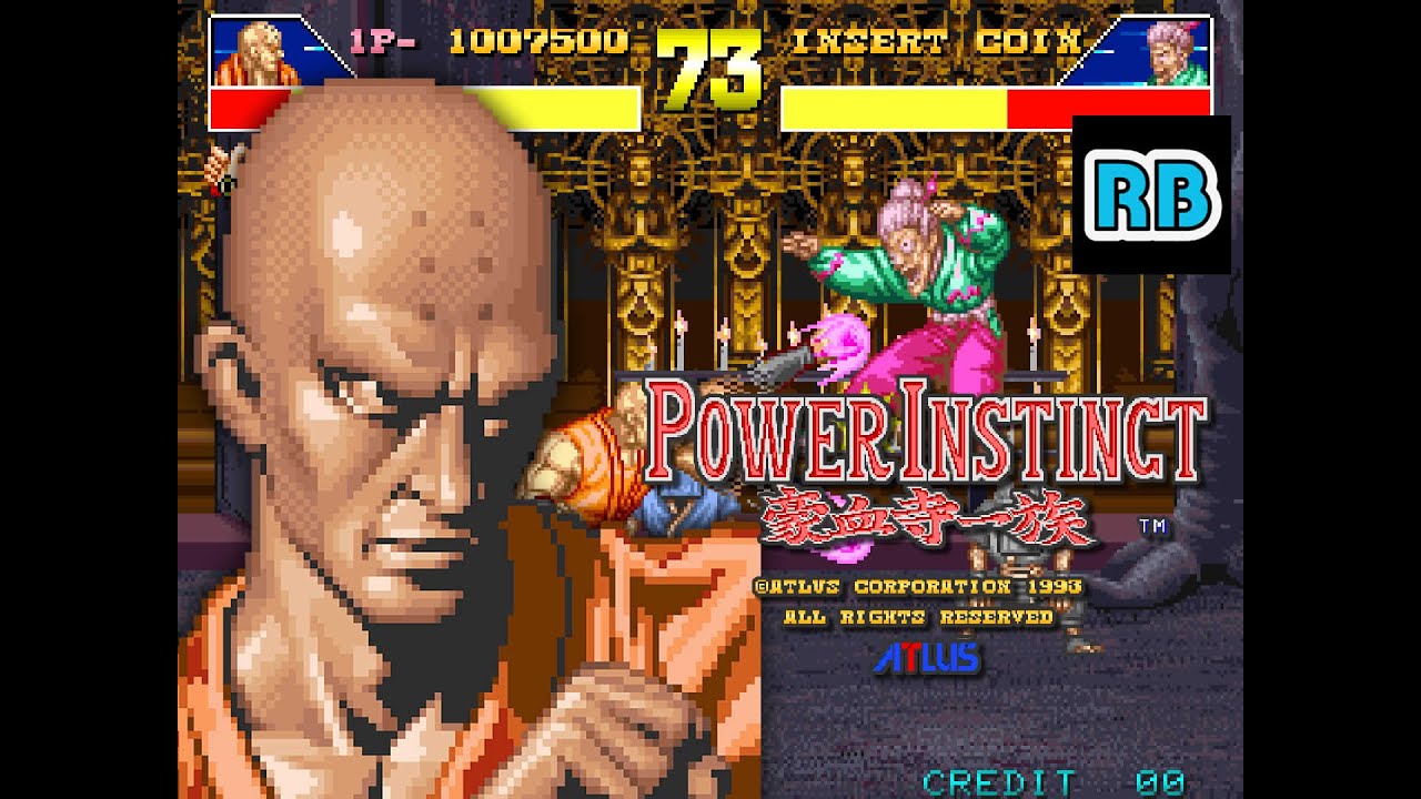 1993 [60fps] Power Instinct 1044800pts Thin Nen ALL