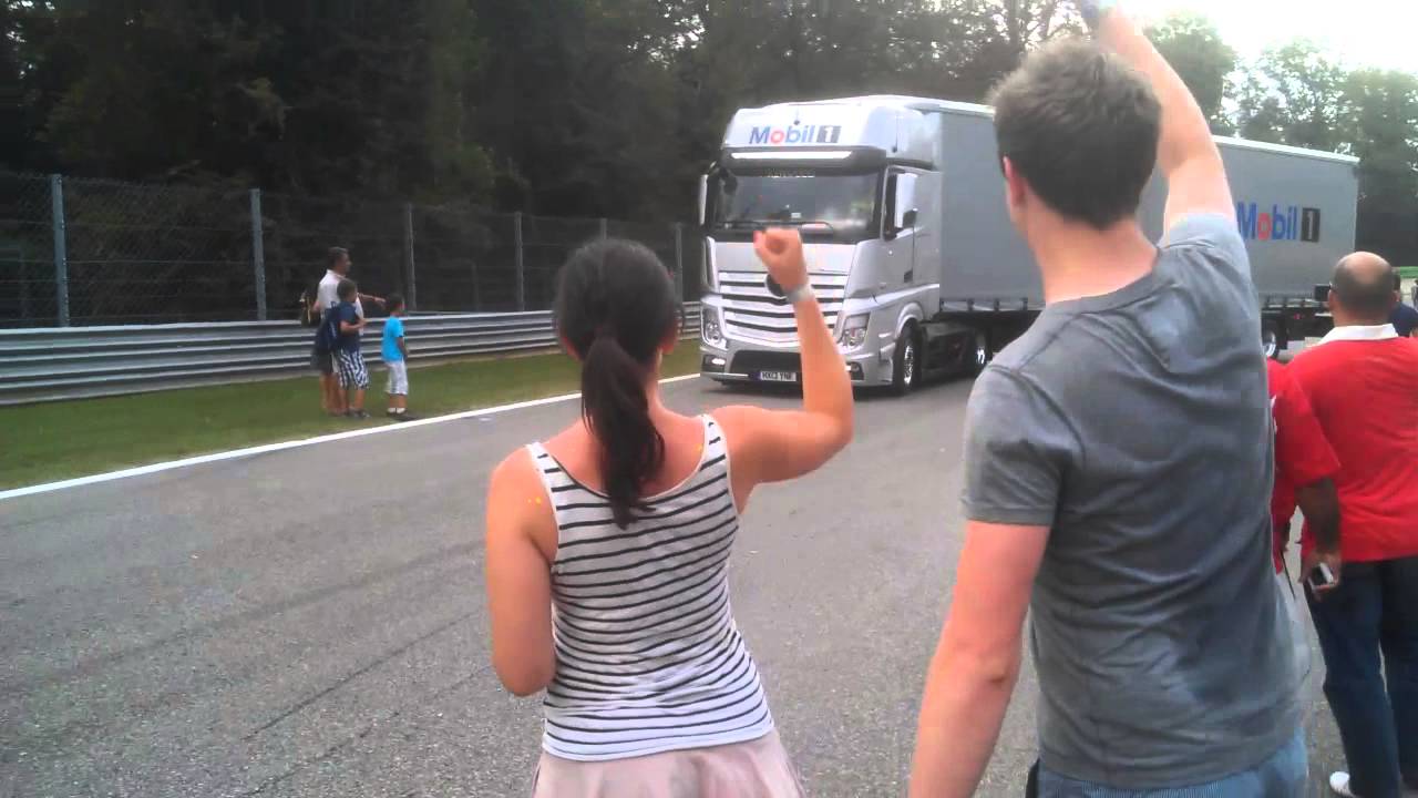 Monza 2013 F1 Truck Honking Championship