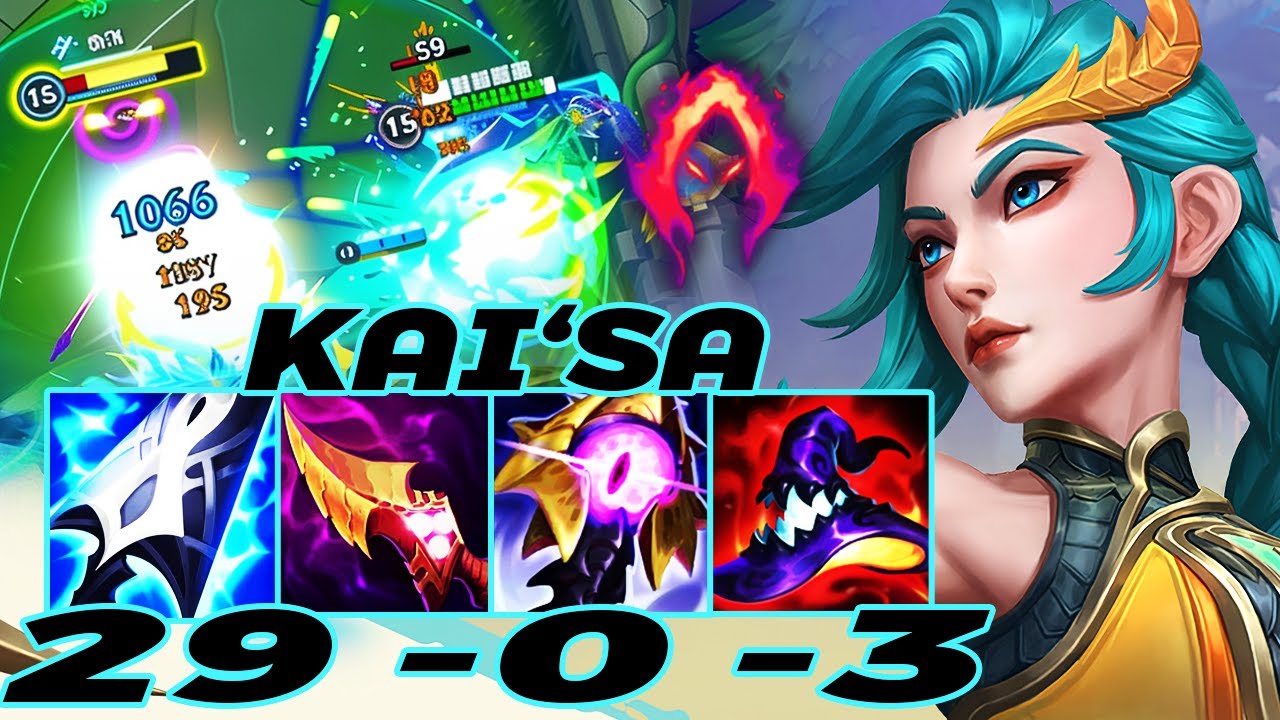 WILD RIFT KAI&lsquo;SA ADC GAMEPLAY | 29 -0 -3 MVP | KAI&lsquo;SA BUILD RUNES