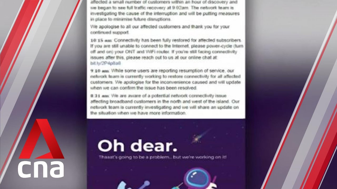 Internet outage affects some MyRepublic broadband users