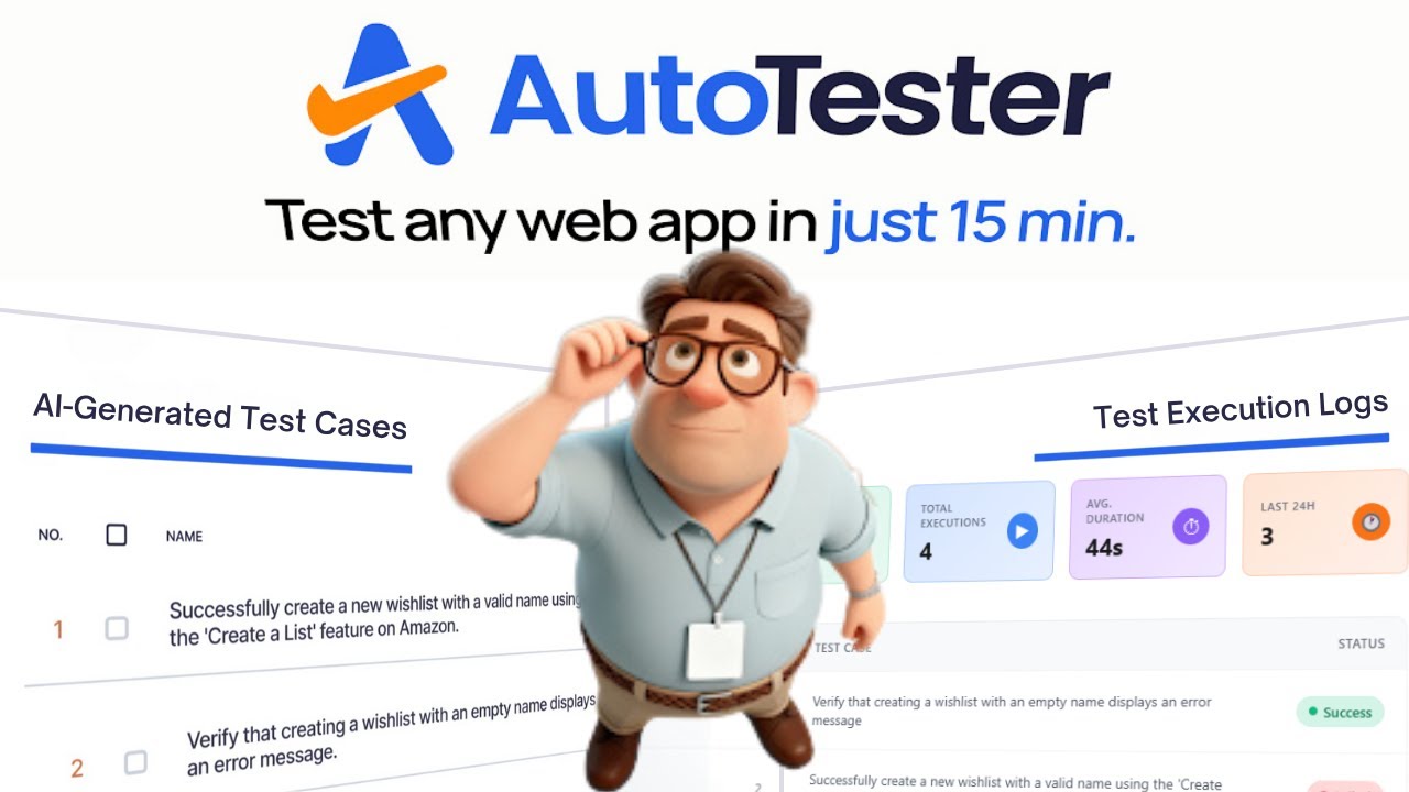 AutoTester Walkthrough Test features in 15 Minutes (No-Code)