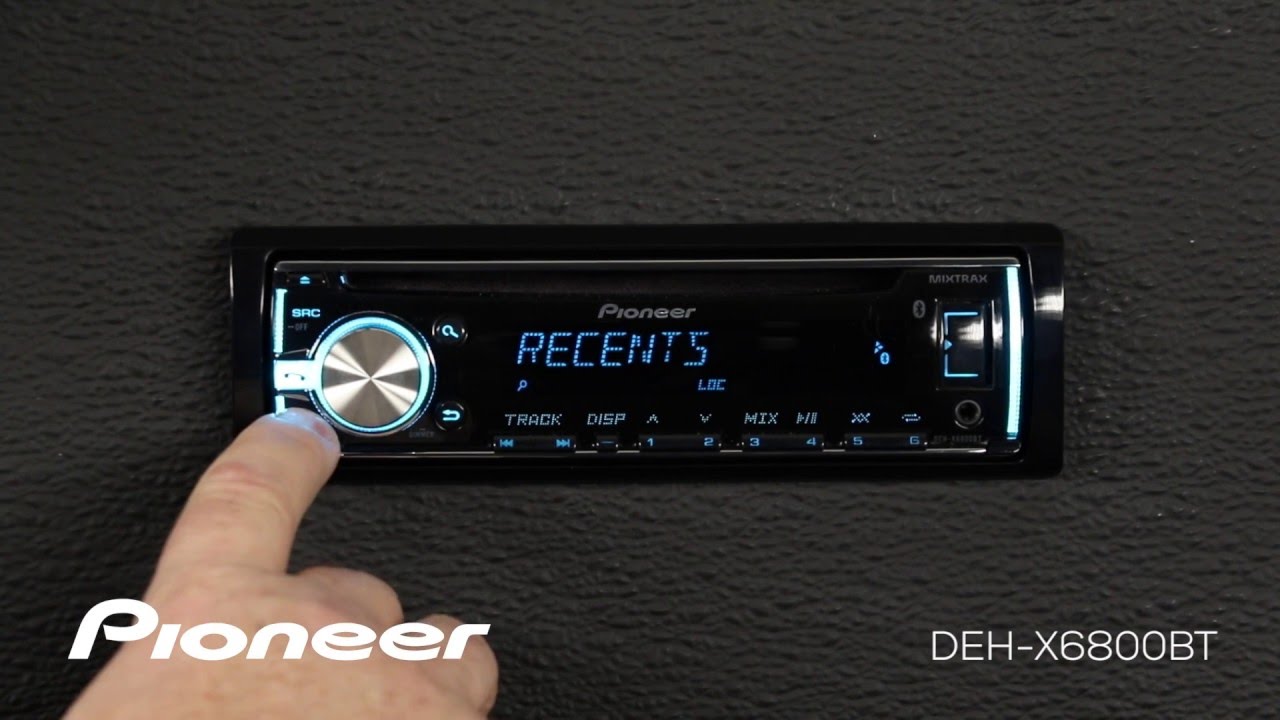 How To - DEH-X6800BT - Bluetooth Phone Settings