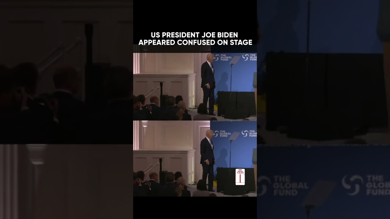 😕😕US President Joe Biden Gets 'Lost On Stage&rsquo; After Speech #shorts #viral